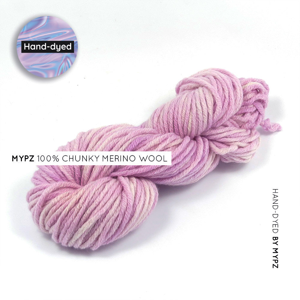 MYPZ Hand-dyed 100% Chunky Merino Wool – Orchid