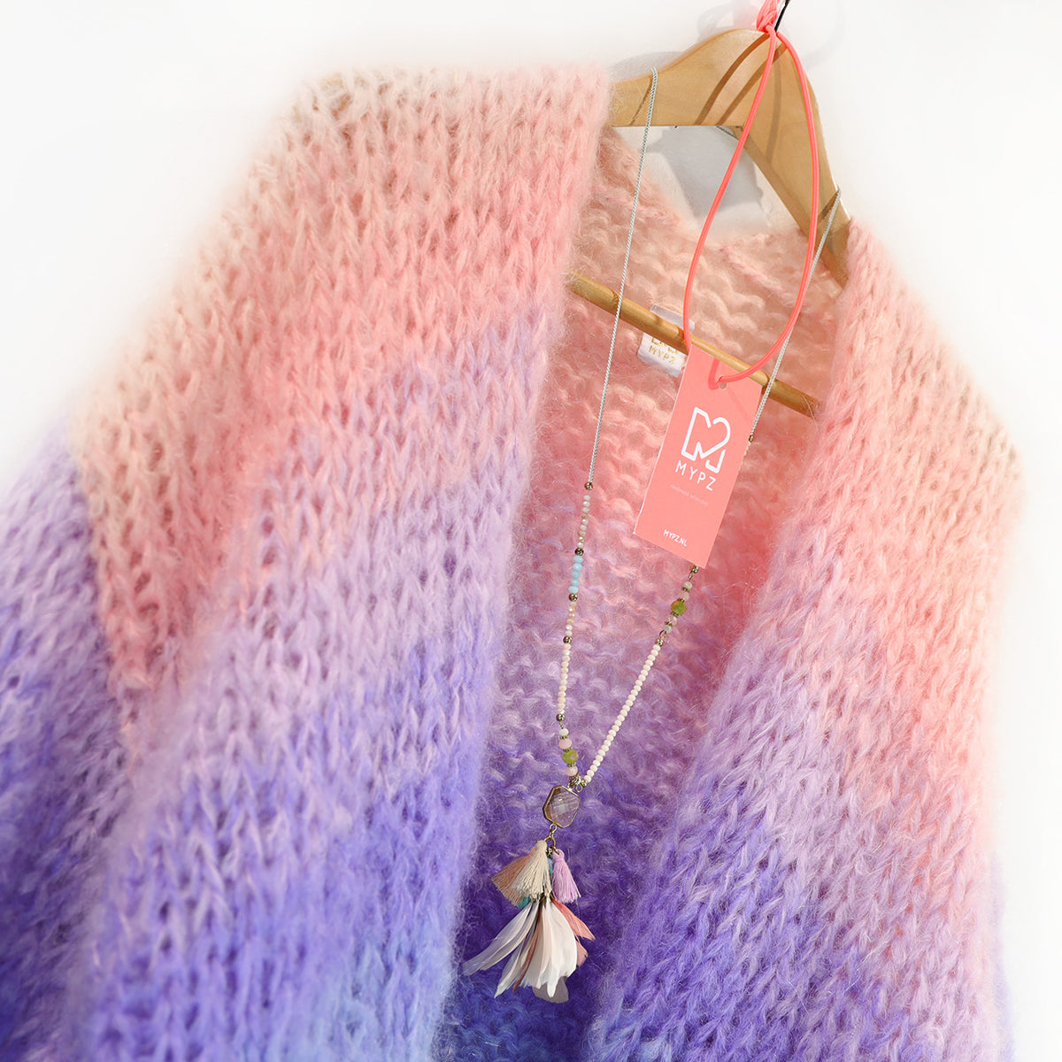 Knit pattern – MYPZ short chunky Mohair cardigan Blue Sky No15 (ENG-DE-NL-ES-FR-IT-DA-SV-NO)