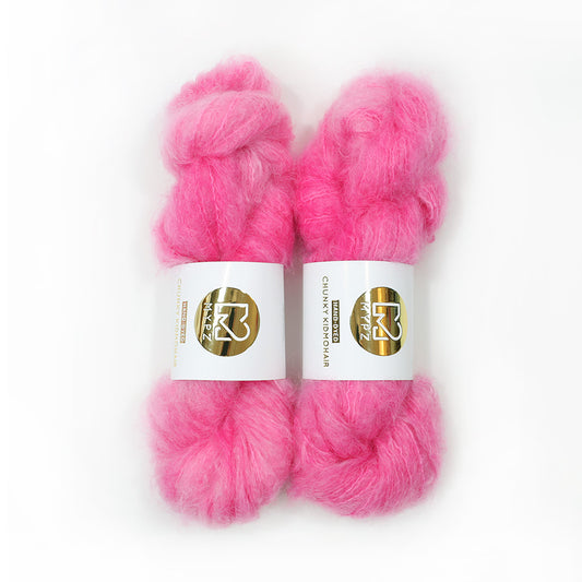 MYPZ Chunky kidmohair – hand-dyed Red Candy