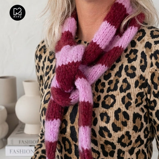 Knitting Kit – Scarf Sandy (ENG-NL-DE-ES-FR-IT-NO-DA-SV)