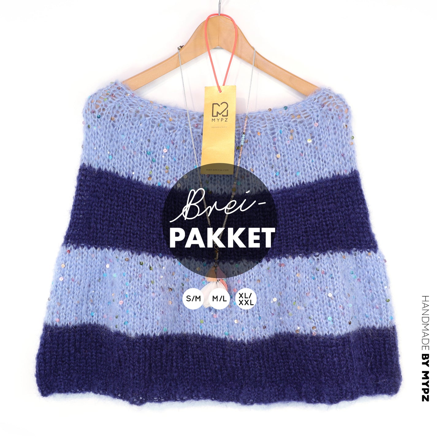 Knitting Kit – MYPZ Moonlight Sparkle Cape No8 (ENG-NL-DE)