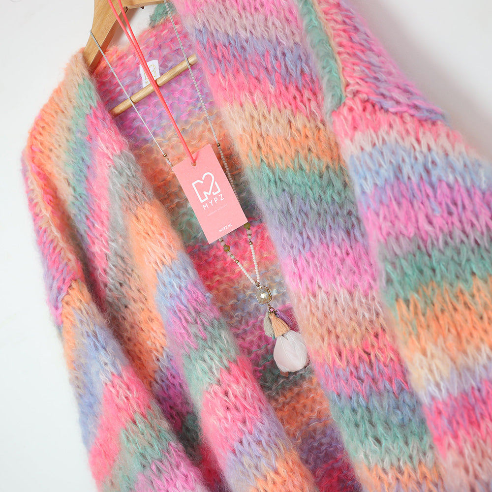 Knitting Kit – MYPZ Chunky Mohair Cardigan Pastelicious No15 (ENG-NL-DE)
