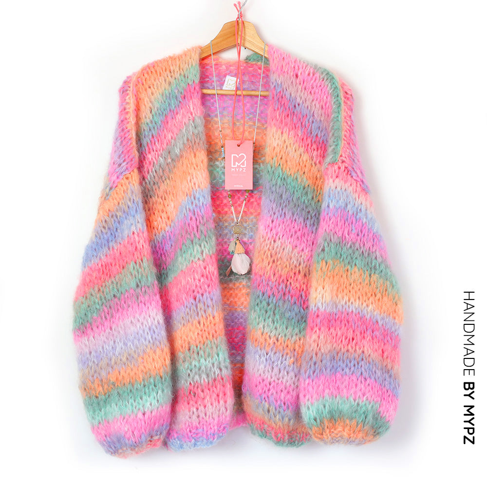 Knitting Kit – MYPZ Chunky Mohair Cardigan Pastelicious No15 (ENG-NL-DE)