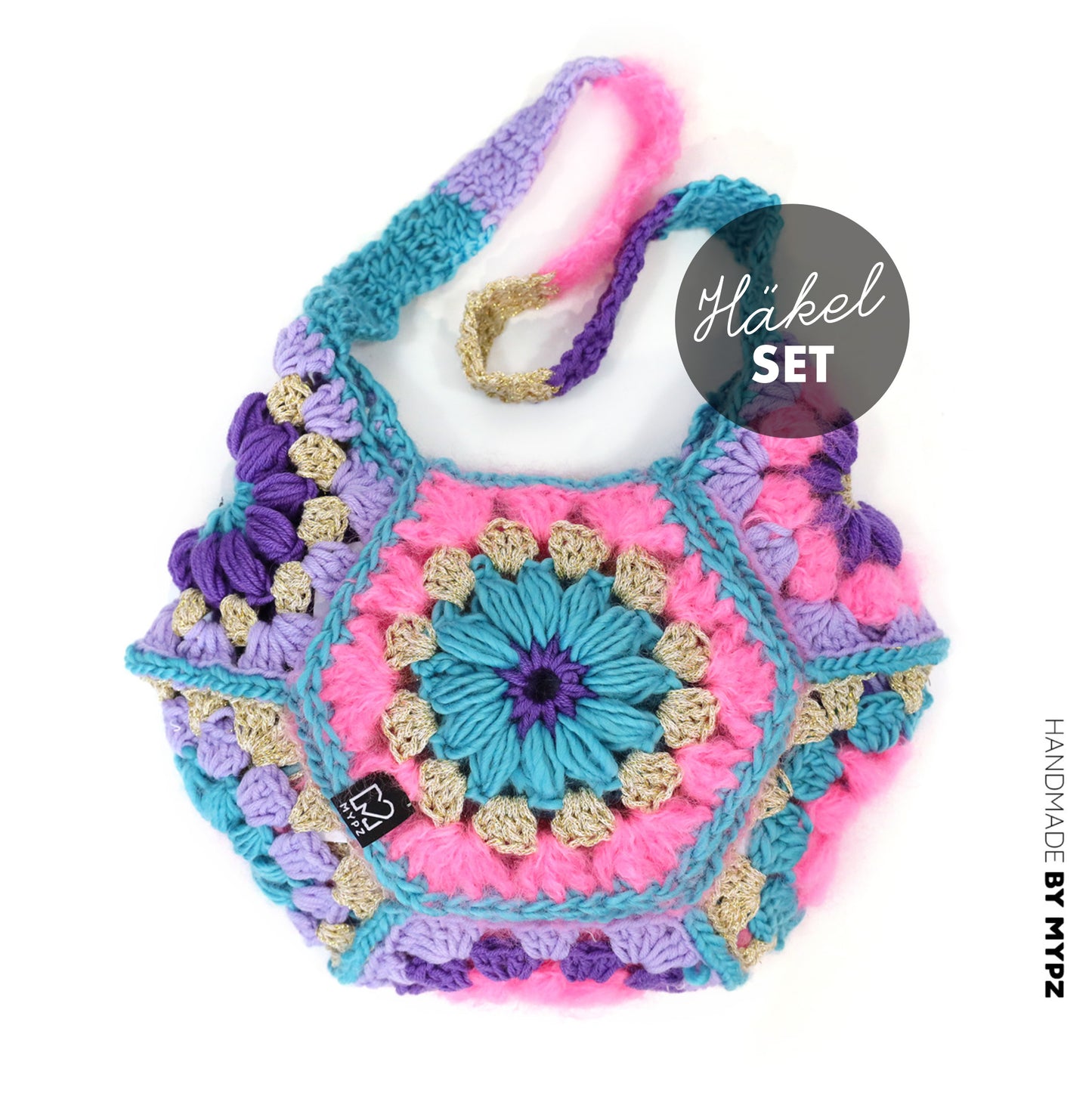 Crochet kit - MYPZ hexagon bag Pacha (ENG-NL-DE-ES)