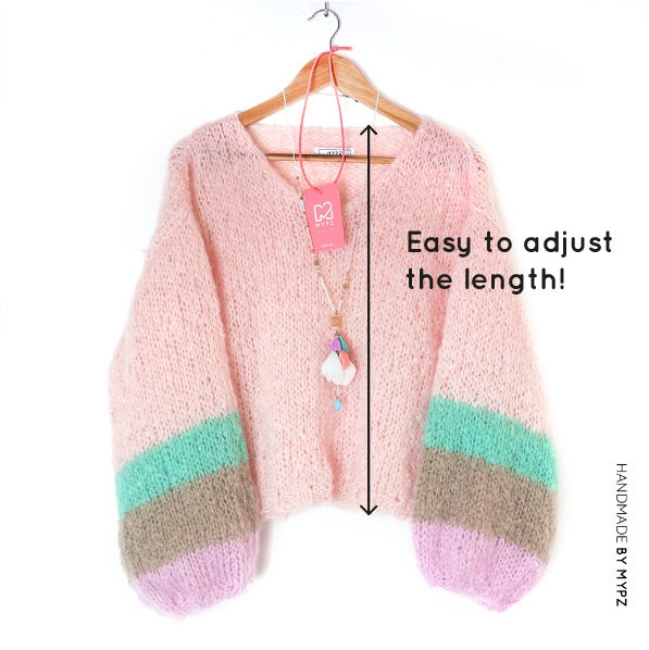 MYPZ knitting kit Light mohair pullover palms no 10