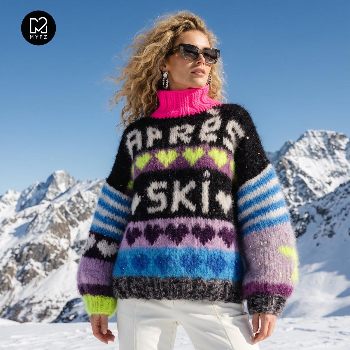 Knitting Kit – MYPZ Chunky Mohair Pullover Après Spark No.9 (ENG-DE-NL-ES-FR-IT-DA-SV-NO)