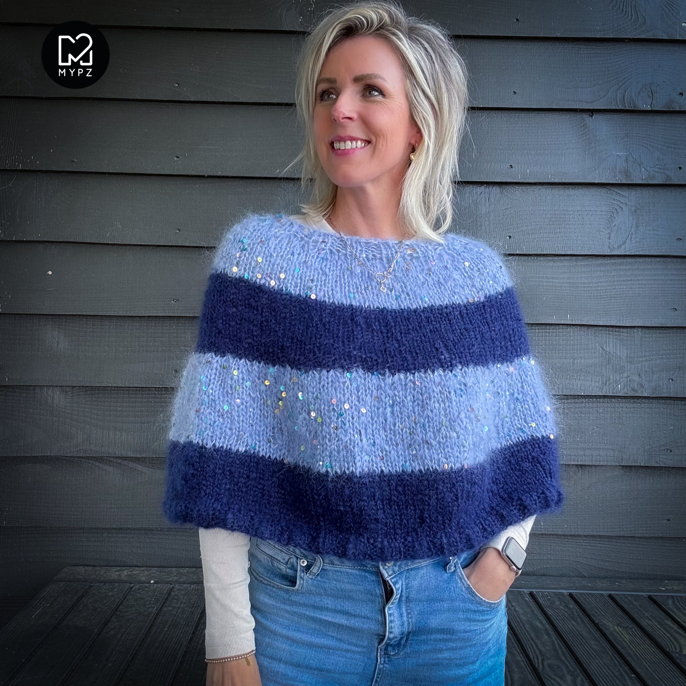 Knitting Kit – MYPZ Moonlight Sparkle Cape No8 (ENG-NL-DE)