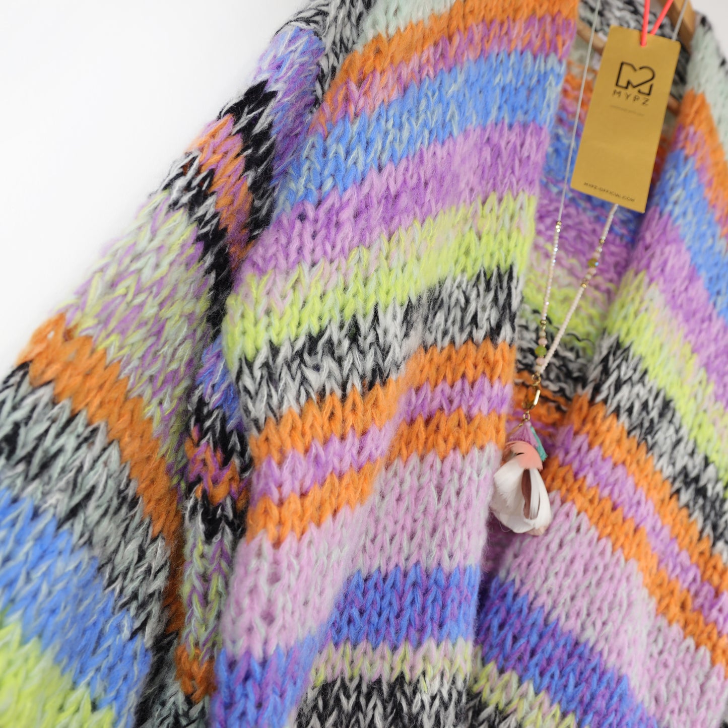 Knitting Kit – MYPZ Chunky Alpaca Cardigan Fluffy No.12 (ENG-NL-DE)