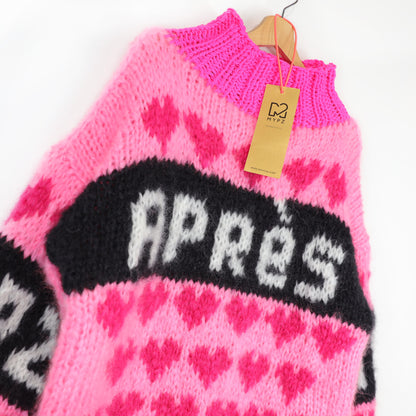 Knitting Kit – MYPZ Chunky Mohair Ski Love Pullover Pink No.9 (ENG-NL-DE)