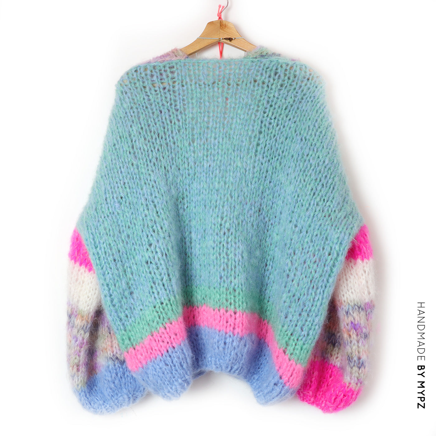 Knitting Kit – Chunky Mohair Cardigan Flowerfields No.12 (ENG-NL)