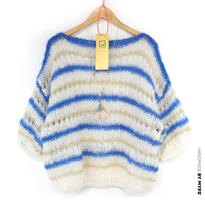 Knitting kit – MYPZ Light Mohair Azure Top  No10 (ENG-NL-DE)