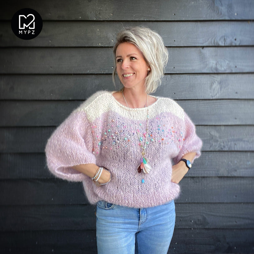 MYPZ Light Mohair-Alpaca Top Jewel