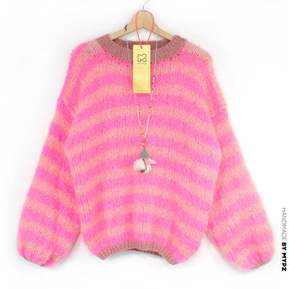 Knit pattern – MYPZ Light Mohair Pullover Sweet Bubblegum No8 (ENG-DE-NL)