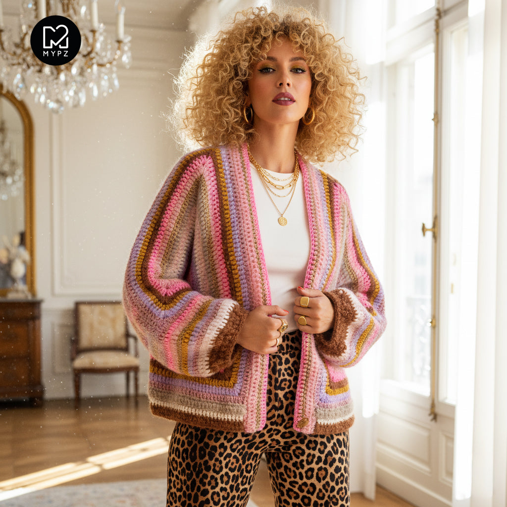 Crochet kit - MYPZ Hexagon Cardigan Moca Dreams (ENG-NL-DE)