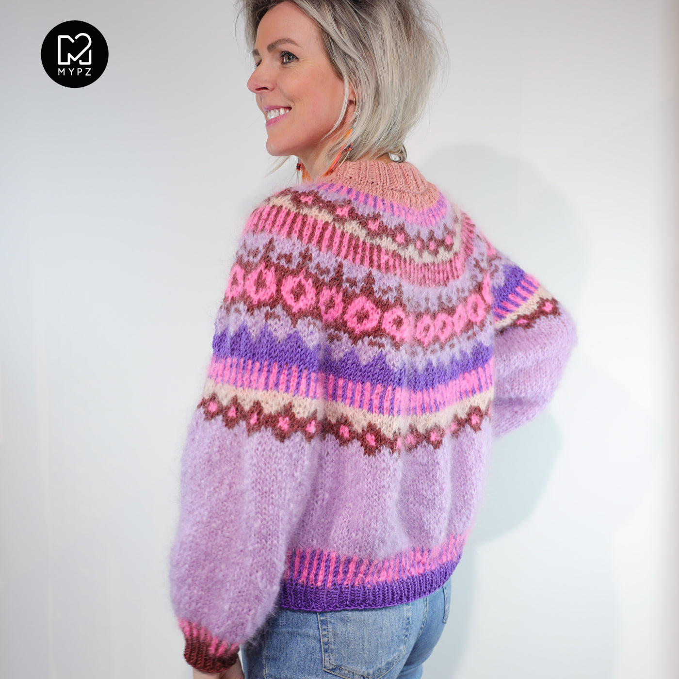 Knitting Kit – MYPZ Nordic top-down sweater True Love No6 (ENG-NL-DE)