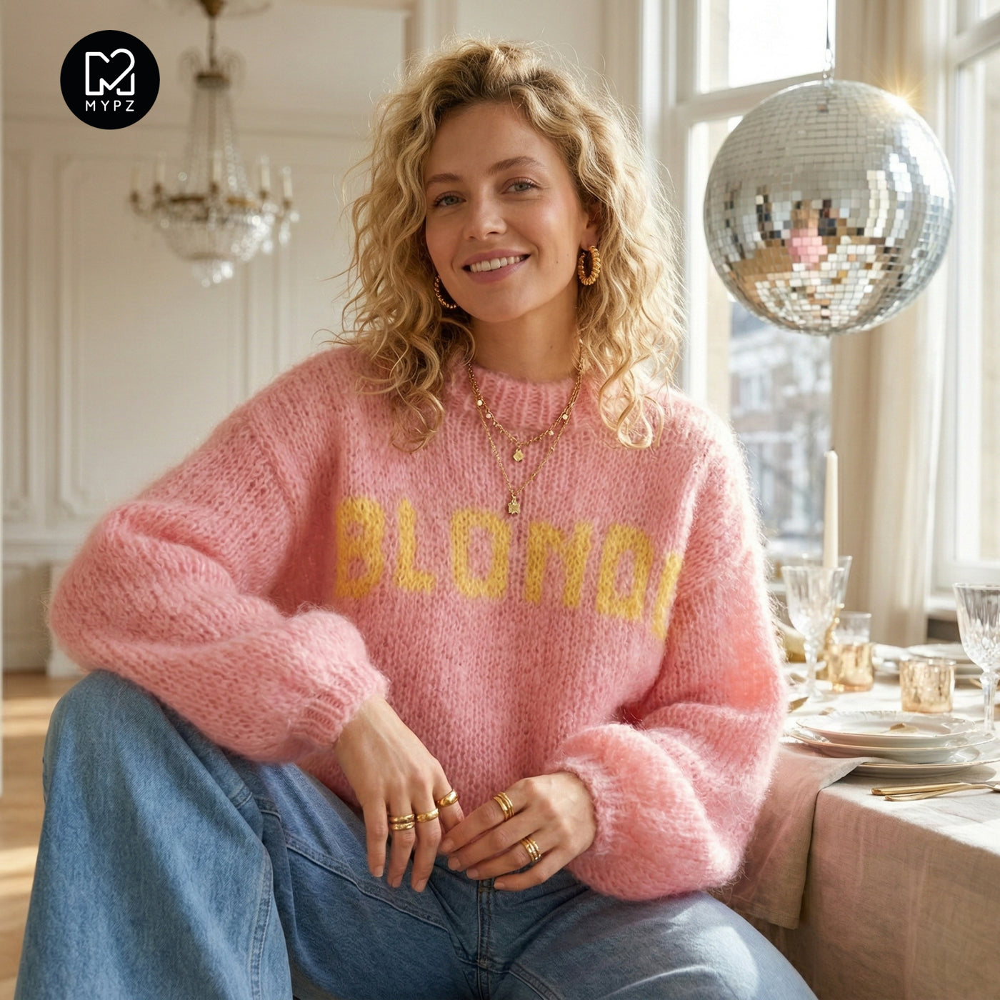 Knitting Kit – MYPZ Light Mohair Pullover Blonde No8 (ENG-DE-NL)