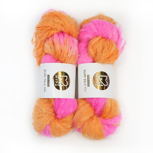 MYPZ Suri Silk DK – hand-dyed Orange-Pink