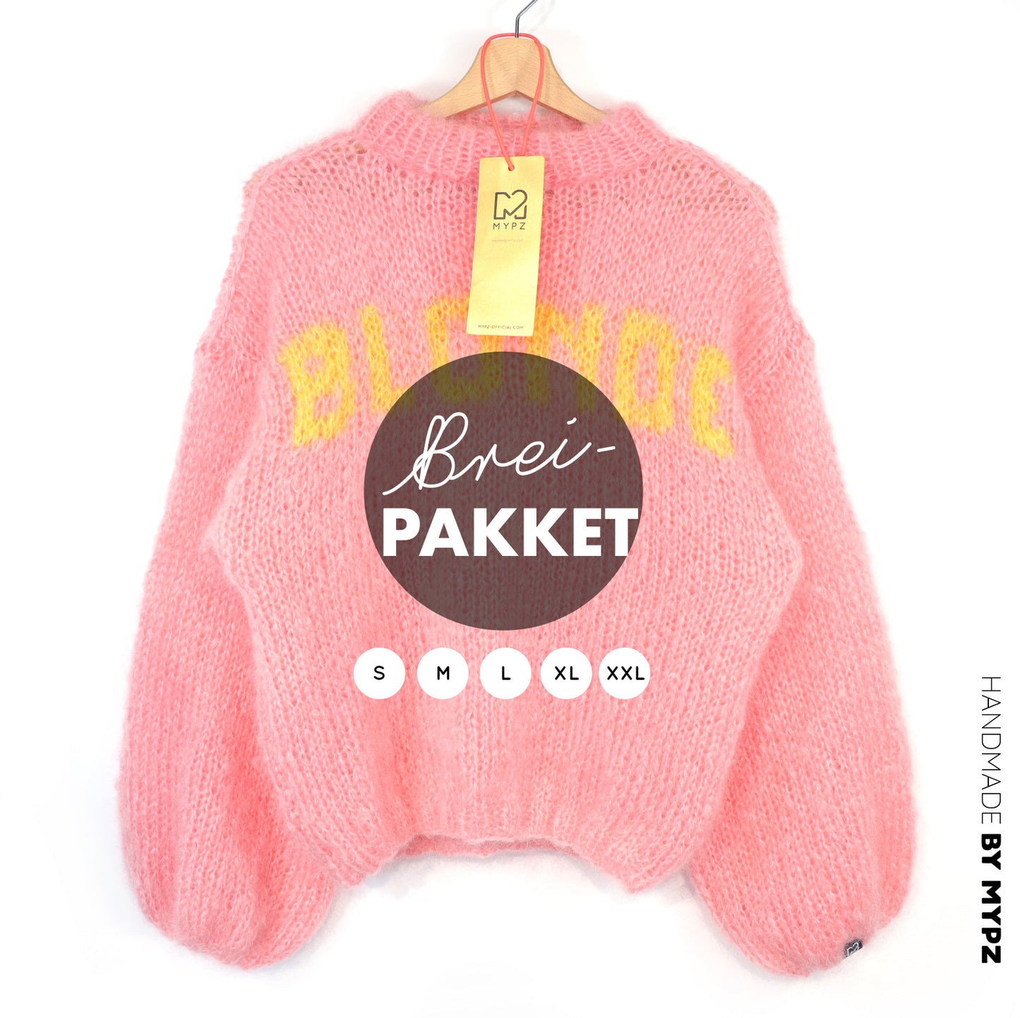 Knitting Kit – MYPZ Light Mohair Pullover Blonde No8 (ENG-DE-NL)