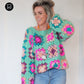 Crochet pattern - MYPZ Granny square Mohair pullover Mint (ENG-NL)