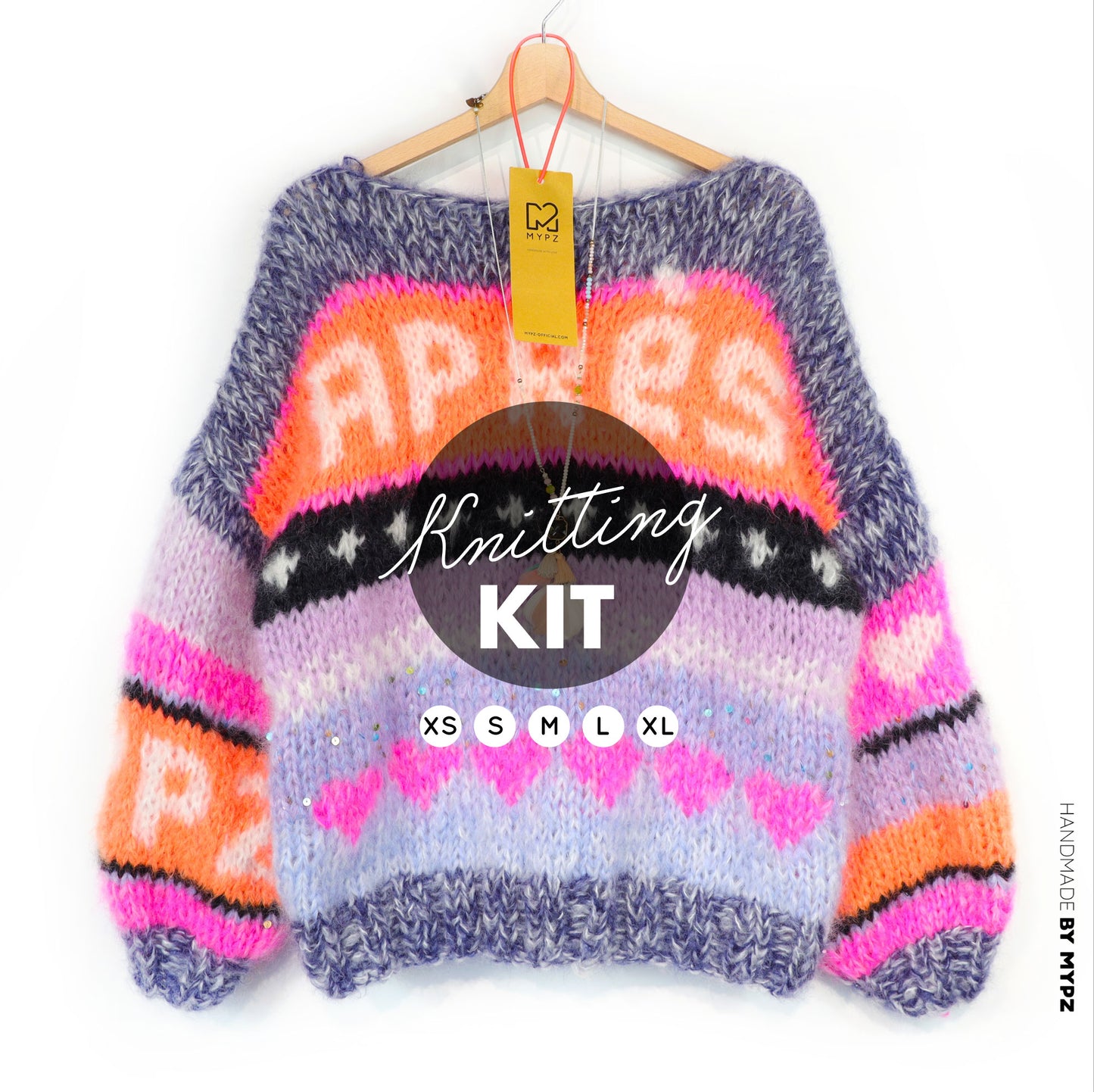 Knitting Kit – MYPZ Chunky Mohair Pullover Après Ski no9 No.9 (ENG-NL-DE)