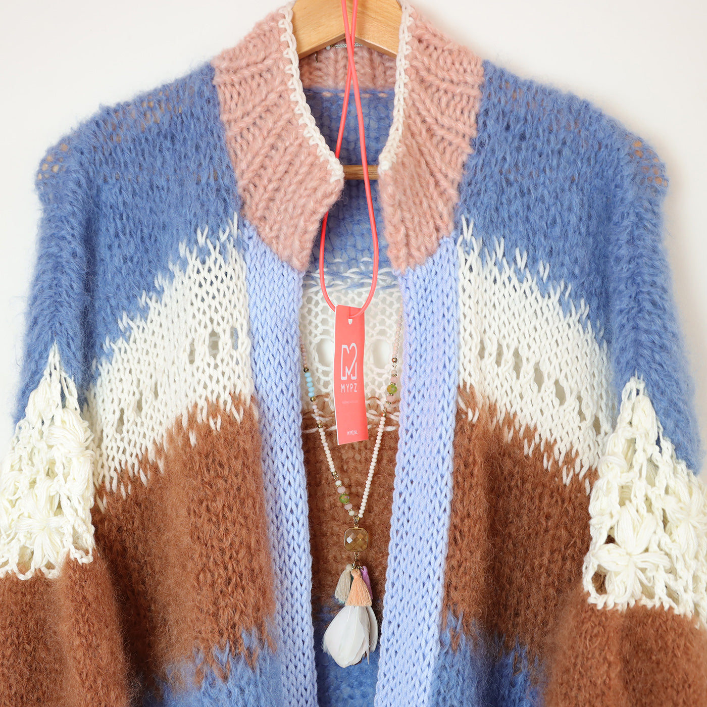 MYPZ Light Mohair Cardigan Blue Pop