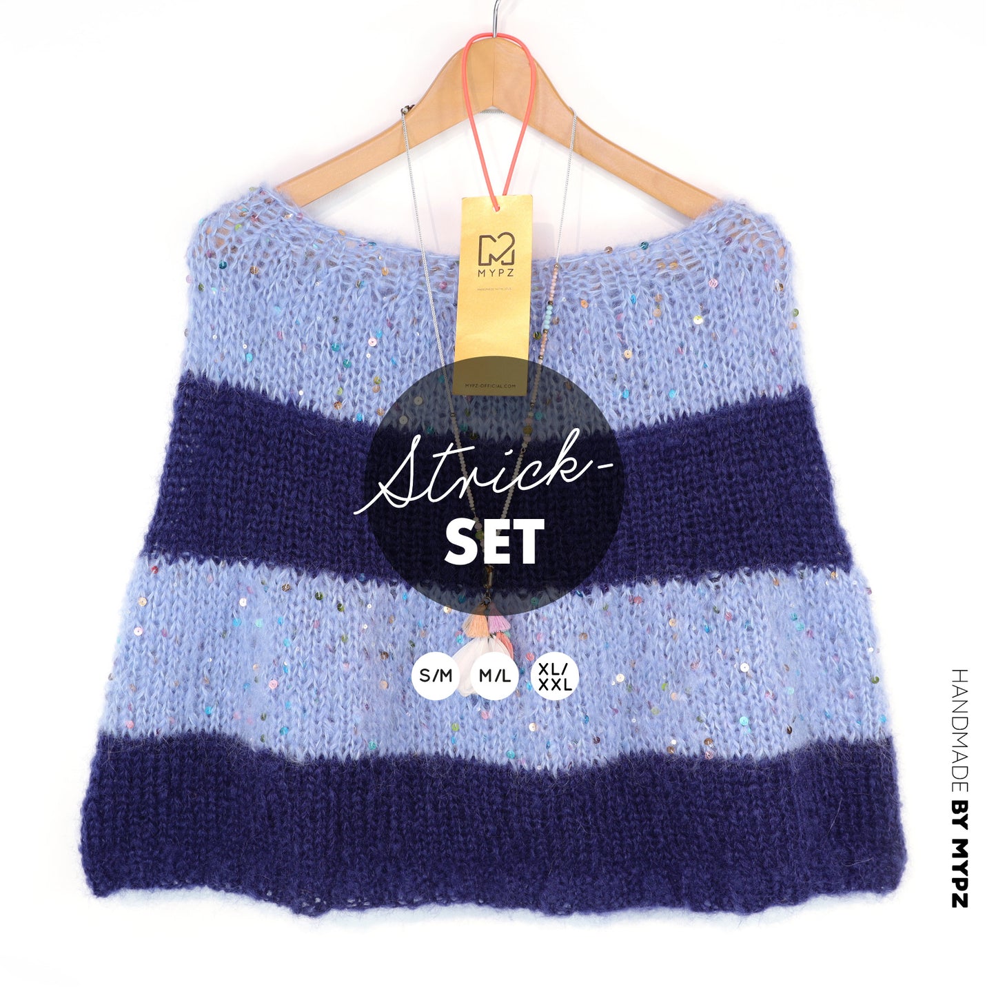 Knitting Kit – MYPZ Moonlight Sparkle Cape No8 (ENG-NL-DE)