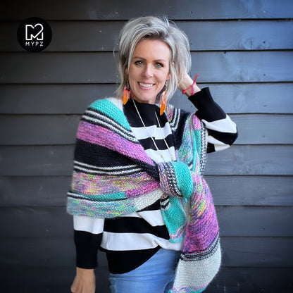 Knitting pattern - Wings of Color Shawl No6 (ENG-NL)