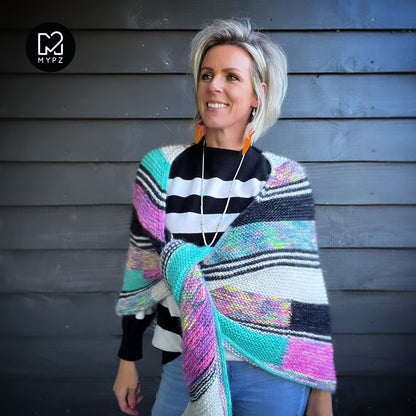 Knitting pattern - Wings of Color Shawl No6 (ENG-NL)