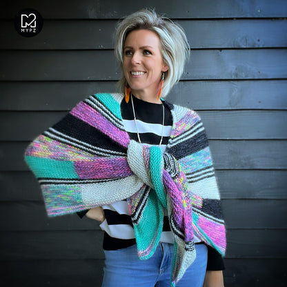 Knitting pattern - Wings of Color Shawl No6 (ENG-NL)