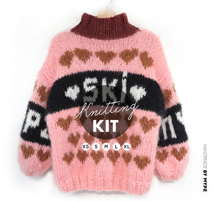 Knitting Kit – MYPZ Chunky Mohair Pullover Sugar Slopes No.9 (ENG-NL-DE)