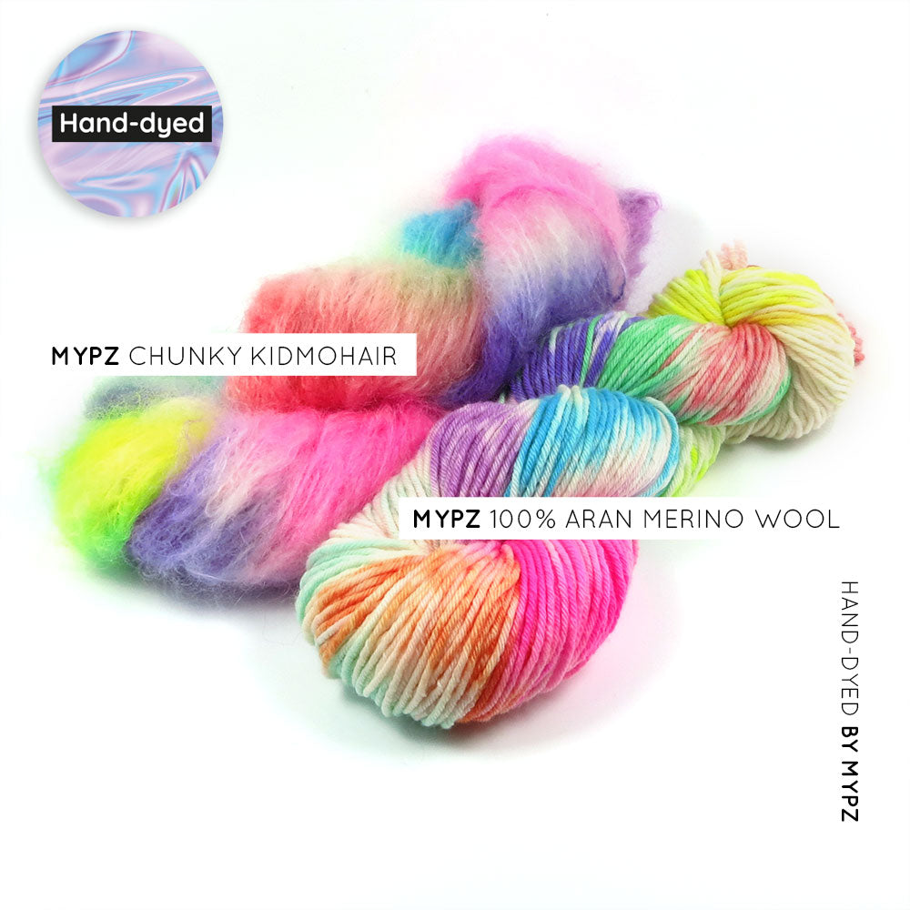 MYPZ Duo Merino Aran Kidmohair Rainbow