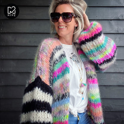 Knitting Kit – MYPZ Chunky Mohair Cardigan Indian Summer No.15 (ENG-NL-DE-NO)