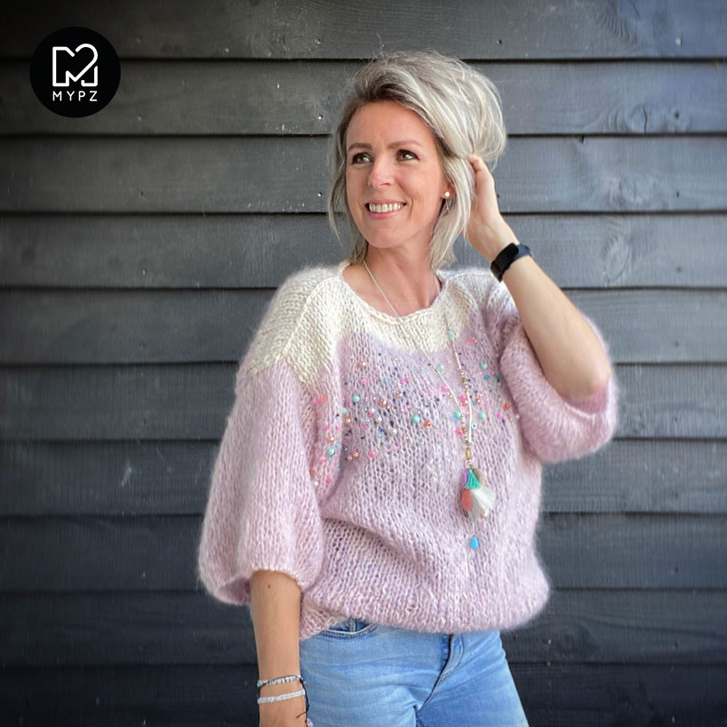 Knit pattern – MYPZ Light mohair Top Jewel No10 (ENG-NL)