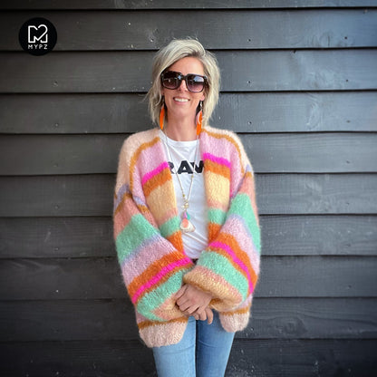 Knitting kit – MYPZ Basic Light Mohair Cardigan Talia No10 (ENG-NL)