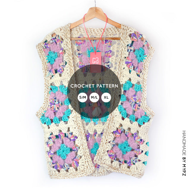 Crochet pattern - MYPZ Granny Boho Gilet Sea (ENG-NL)