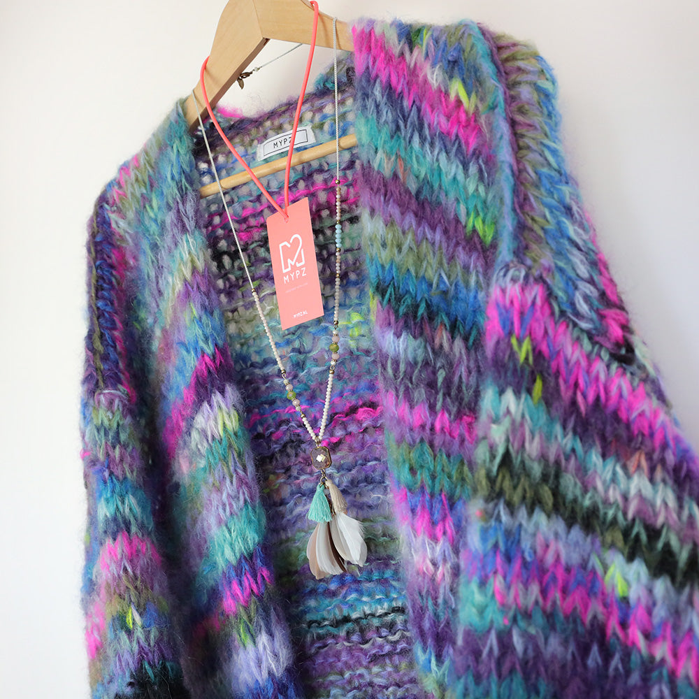 Knitting Kit – MYPZ Long Chunky Mohair Cardigan Kloë No.15 (ENG-NL)