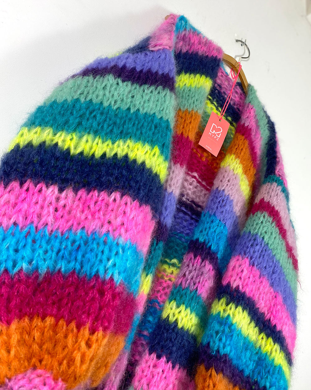 MYPZ Chunky Mohair Rainbow Cardigan