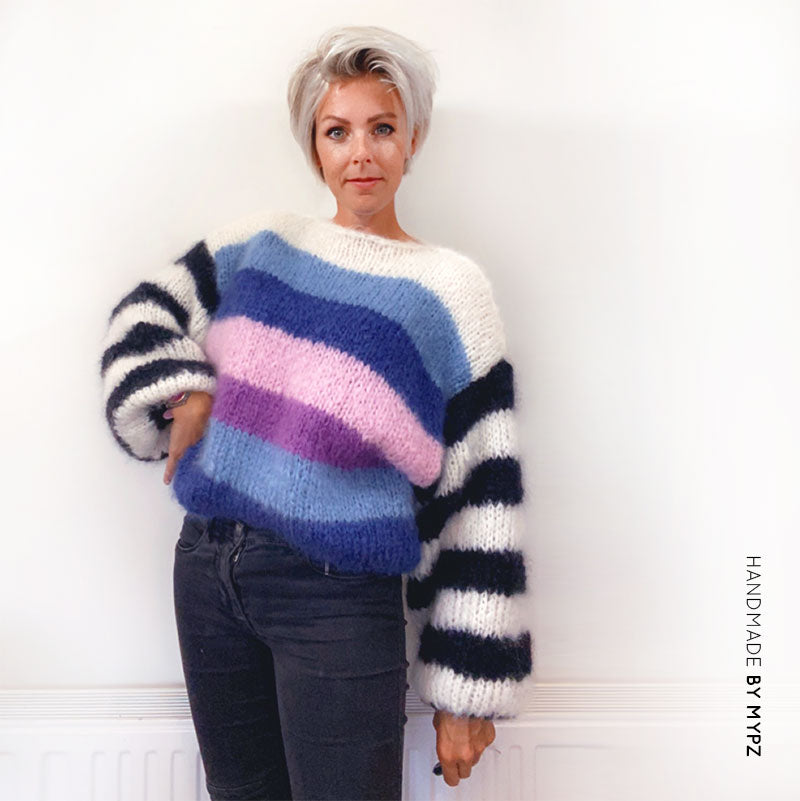 MYPZ striped mohair pullover NO9